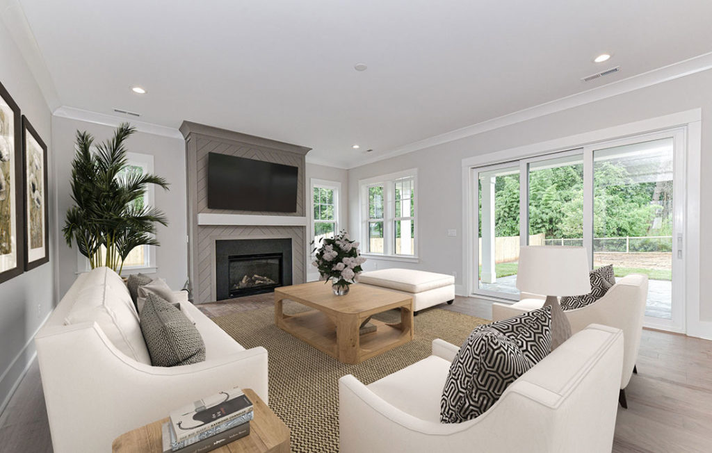 Luxury Living Room by Barringer Homes